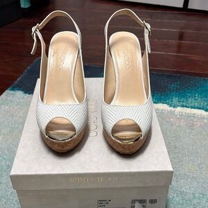 Jimmy Choo 120MM Prova Textured Leather Grain Open Toe Sandal